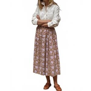 NEW MAREA louisa midi skirt in tinsel lorient